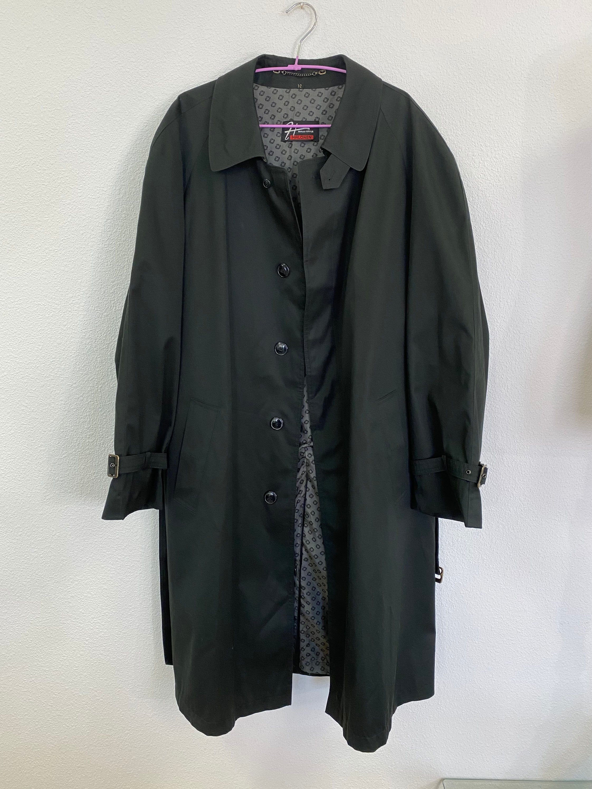 Vintage Mens Trench Coat Classic Size 52 - Etsy