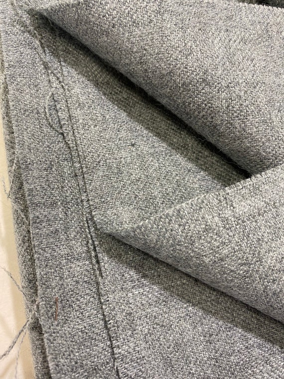 Vintage Wool Fabric/ Tweed Fabric/ Plaid Wool 