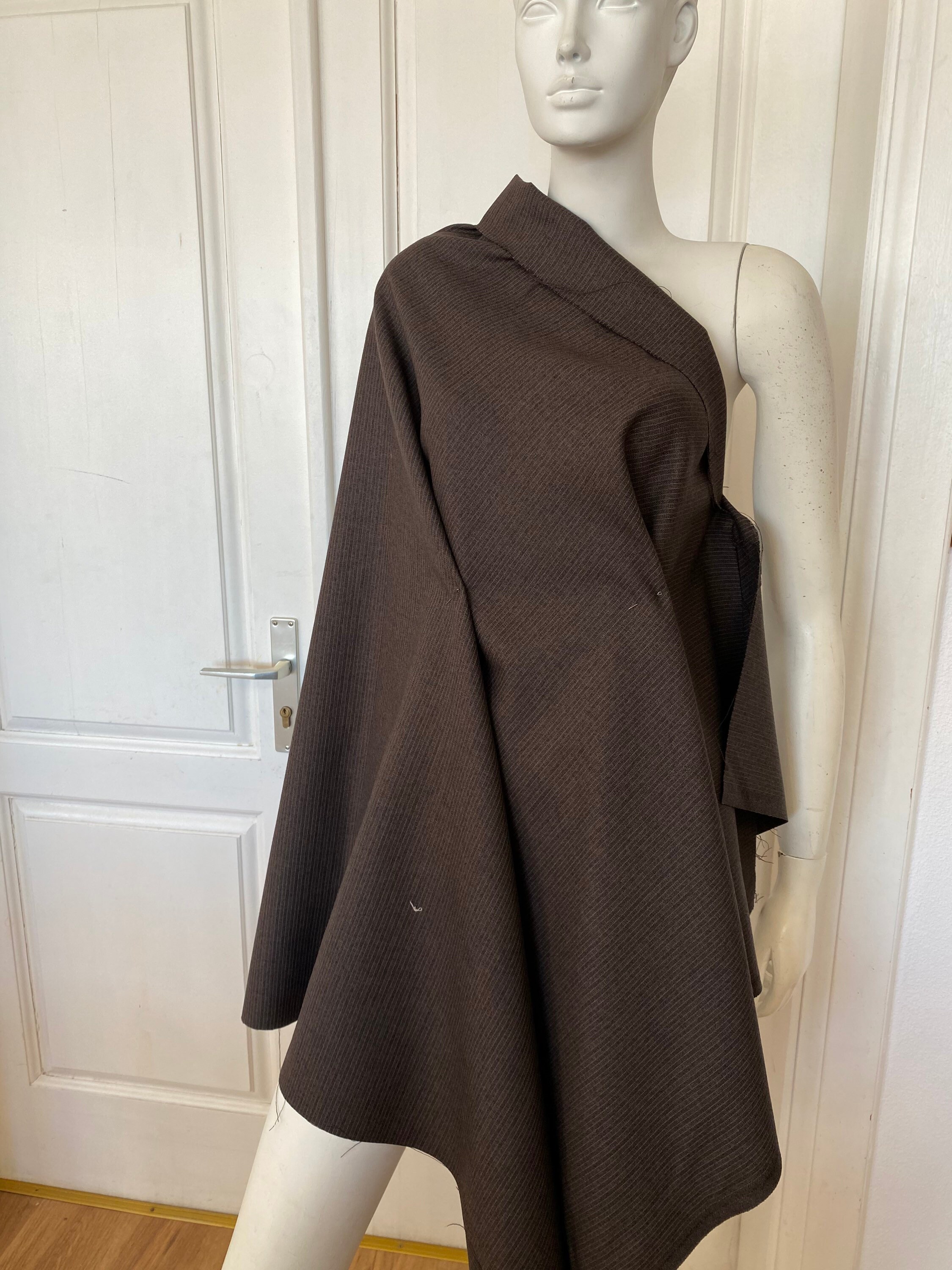 Vintage Wool Brown Suit Fabric - Etsy