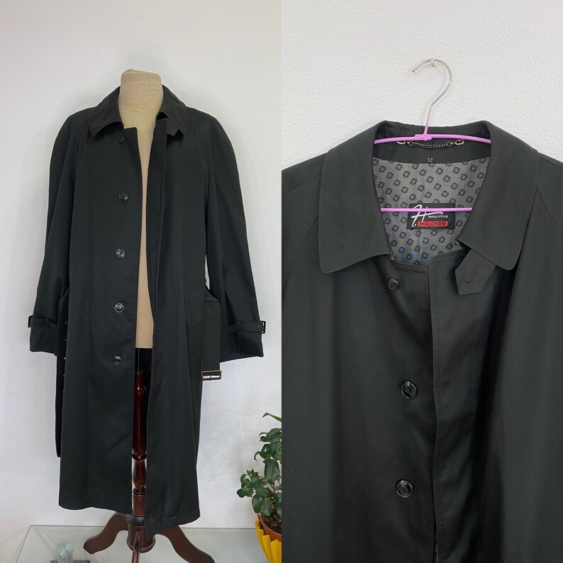 Vintage Mens Trench Coat Classic Size 52