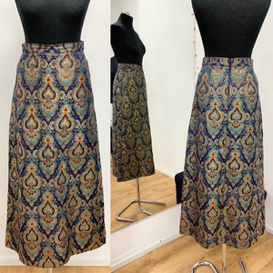 Vintage Silk Brocade Skirt