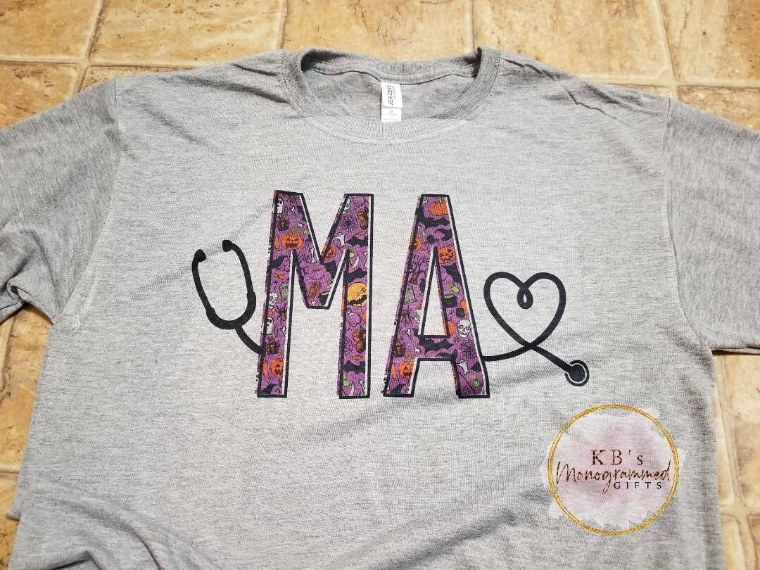 Medical Assistant Halloween tee sublimation shirt Etsy