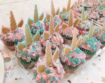 Unicorn Cupcake Toppers | Unicorn party decoration | Unicorn party supplies | Birthday Party Decorations | Unicorn Cake Topper Decorations