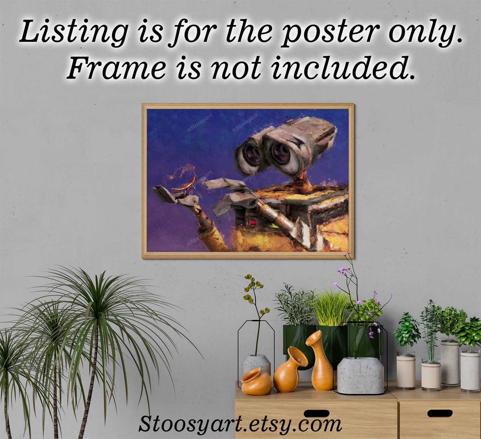 The cockroach and walle print pixar art disney gifts nursery Etsy