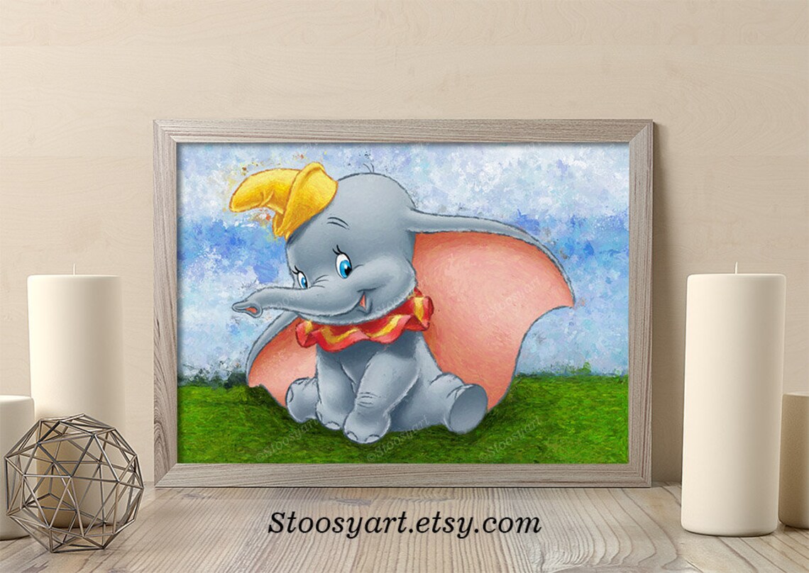 Dumbo print dumbo wall decor disney wall decor disney nursery Etsy