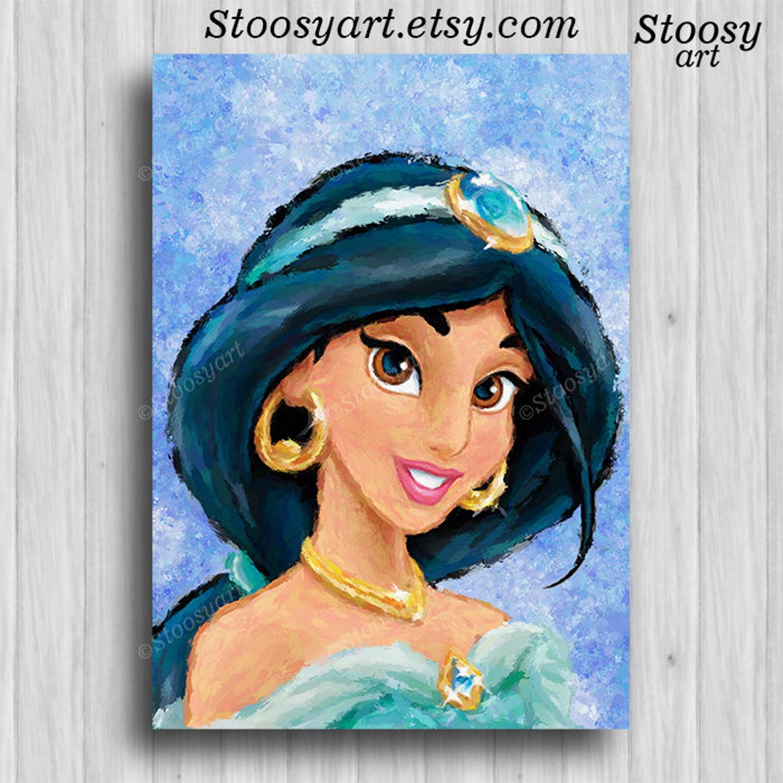Princess Jasmine poster disney princess painting girl room Etsy