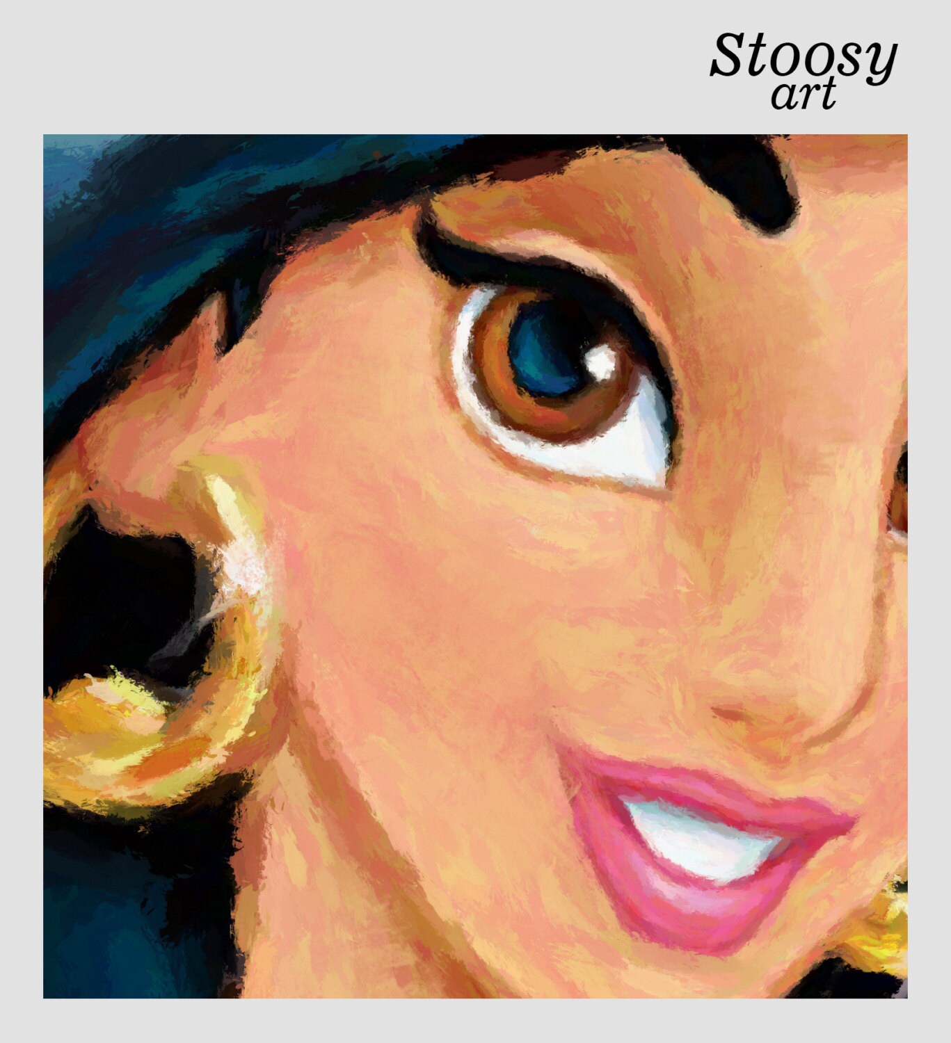 Princess Jasmine poster disney princess painting girl room Etsy