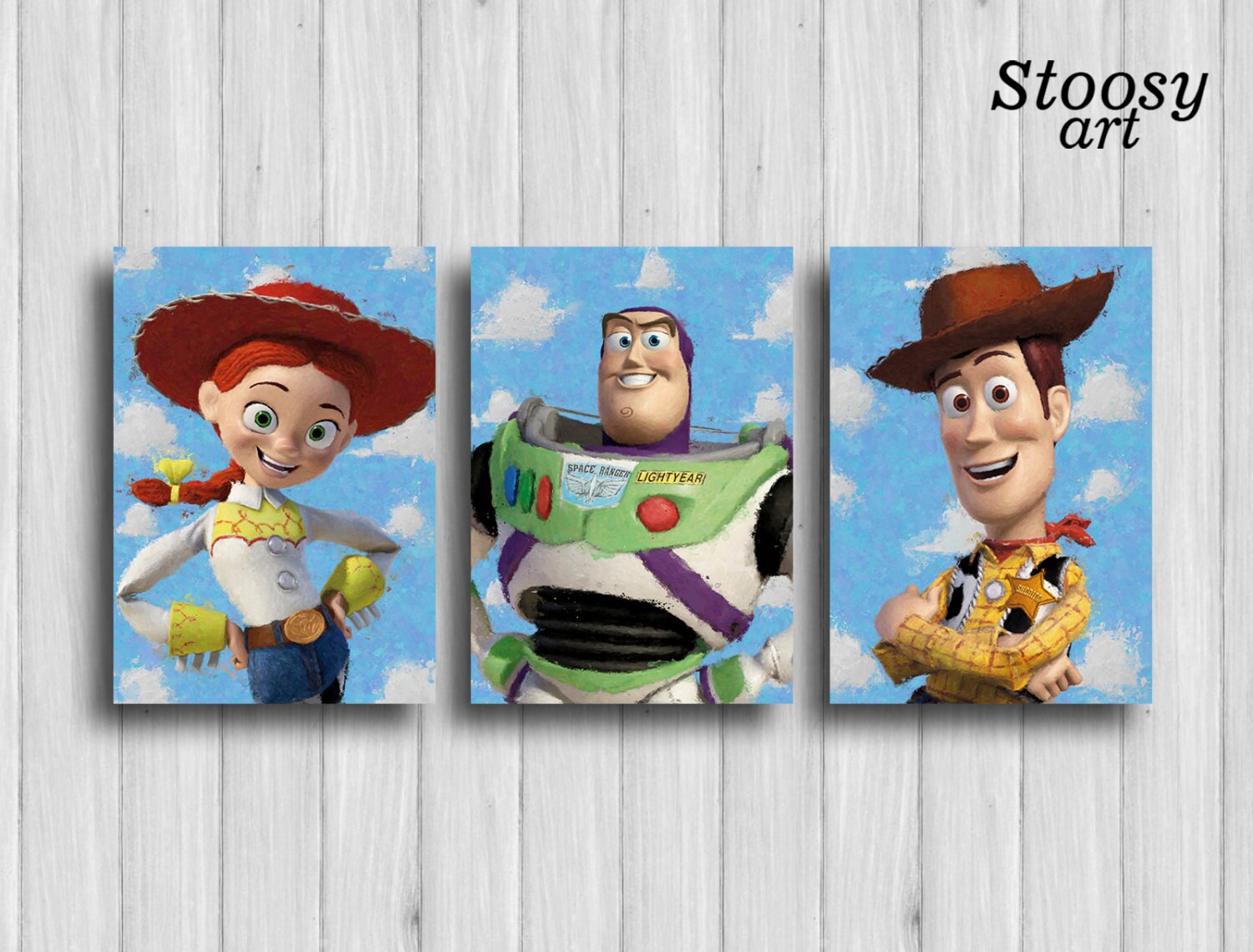 Toy story print set of 9 toy story room poster disney decor | Etsy