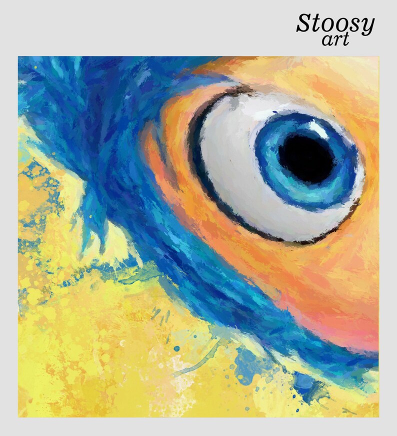 Inside out joy disney poster nursery watercolor art disney Etsy