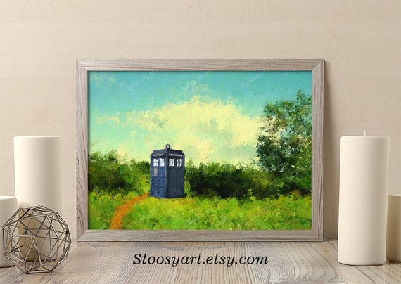 Tardis Print Doctor Who Wall Art Tardis Poster Dr Who Decor Etsy