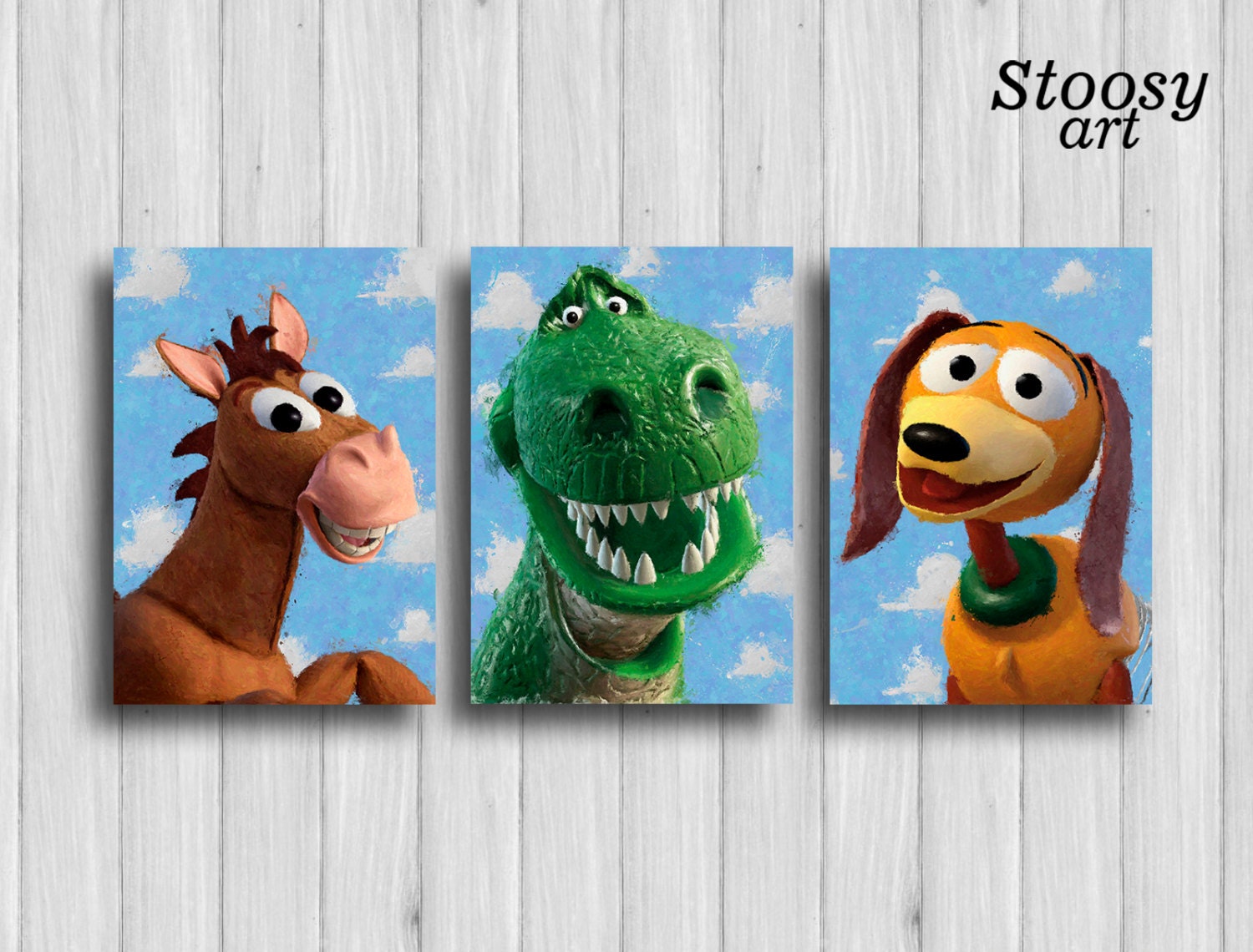 Toy story print set of 9 toy story room poster disney decor Etsy
