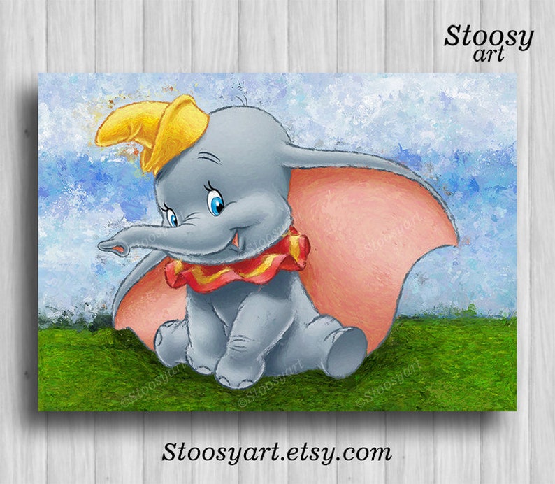 Dumbo print dumbo wall decor disney wall decor disney nursery Etsy