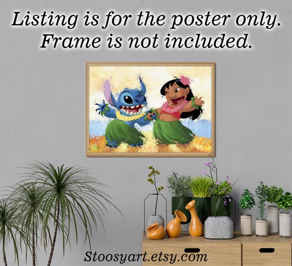 Lilo And Stitch Art Disney Print Lilo Stitch Poster Lilo And Stitch Gift Disney Poster