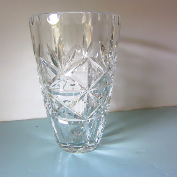 Lead Crystal Vase Etsy UK