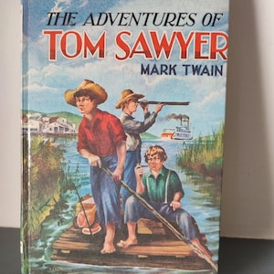 The Adventures of Tom Sawyer by Mark Twain, Tom Sawyer book, classic children&#39;s book, Boy&#39;s adventure book.