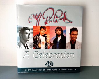 Cliff Richard book, Cliff Richard Autobiography, vintage cliff hardback book, 1990&#39;s Cliff Richard book, pop,.