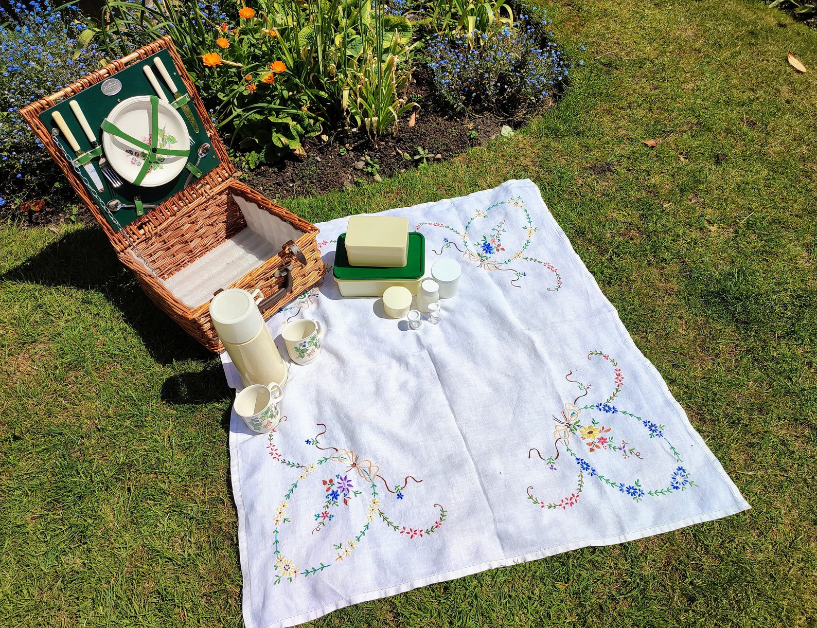 Vintage Brexton Picnic Basket Picnic Hamper Vintage Car Etsy UK