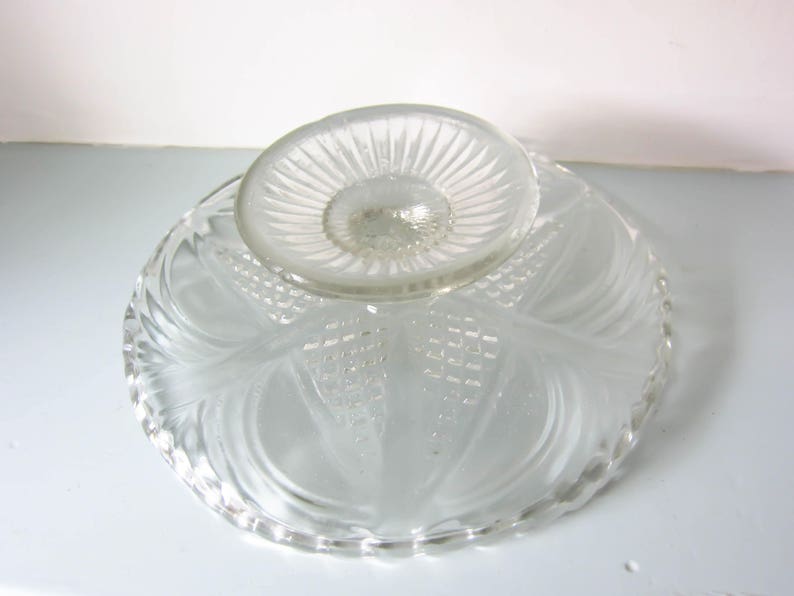 Cake stand, pressed glass cake stand, cake plate, pastry plate, vintage cake stand, afternoon tea, vintage wedding, birthday/Christmas gift. image 6