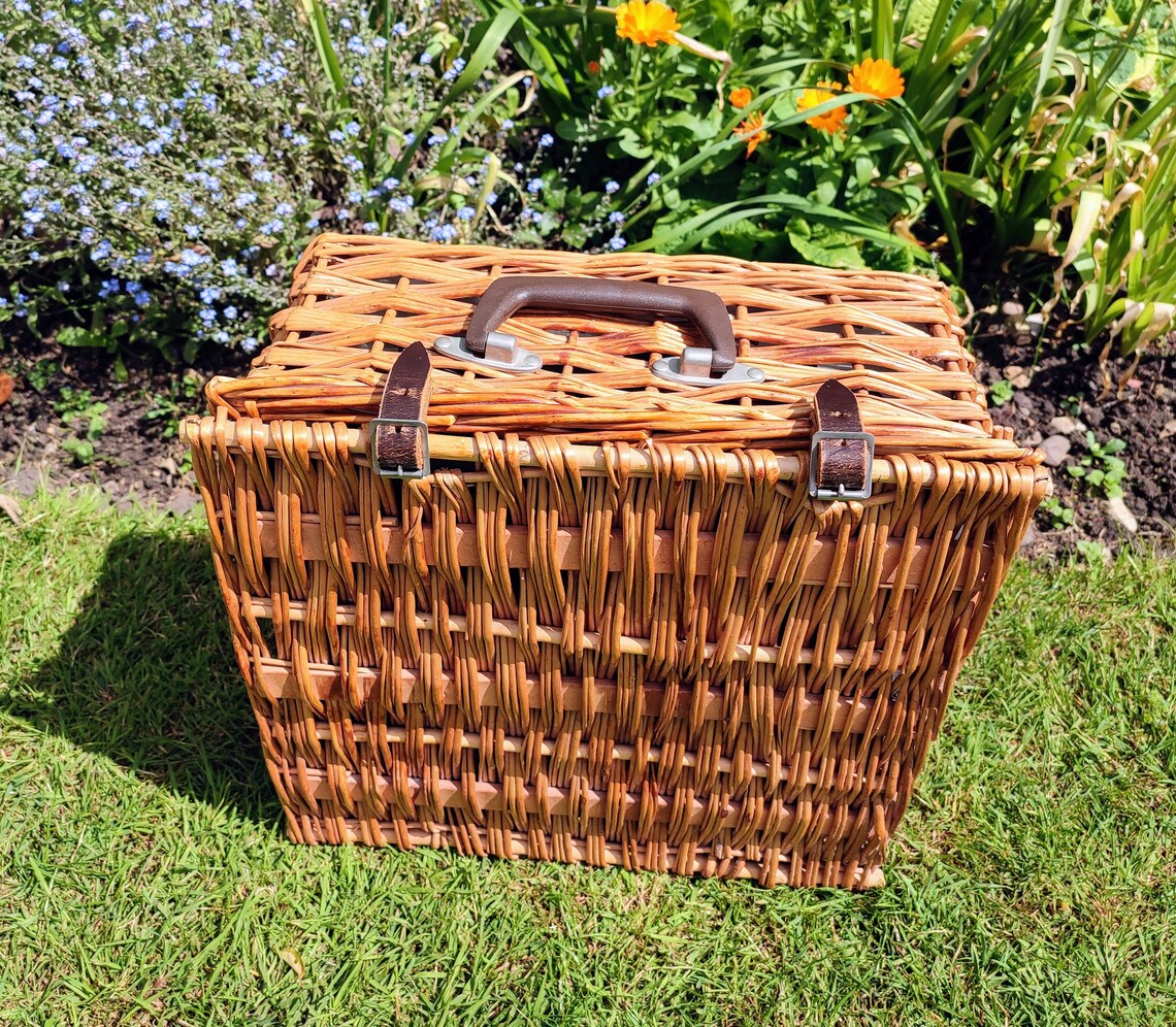 Vintage Brexton Picnic Basket Picnic Hamper Vintage Car Etsy UK