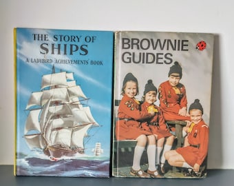Ladybird book, vintage ladybird books,  Vintage Childrens books, Brownie Guides, The story of Ships
