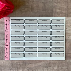 Reading Gray Planner Stickers (5x7 sheet)