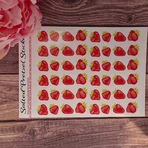 Strawberry Planner Stickers