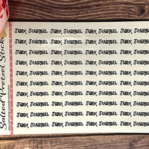 Junk Journal Planner Stickers