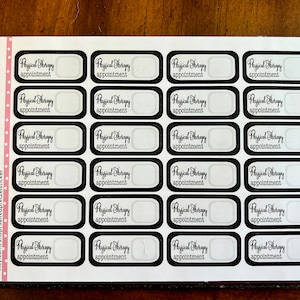 Physical Therapy Appointment Planner Stickers