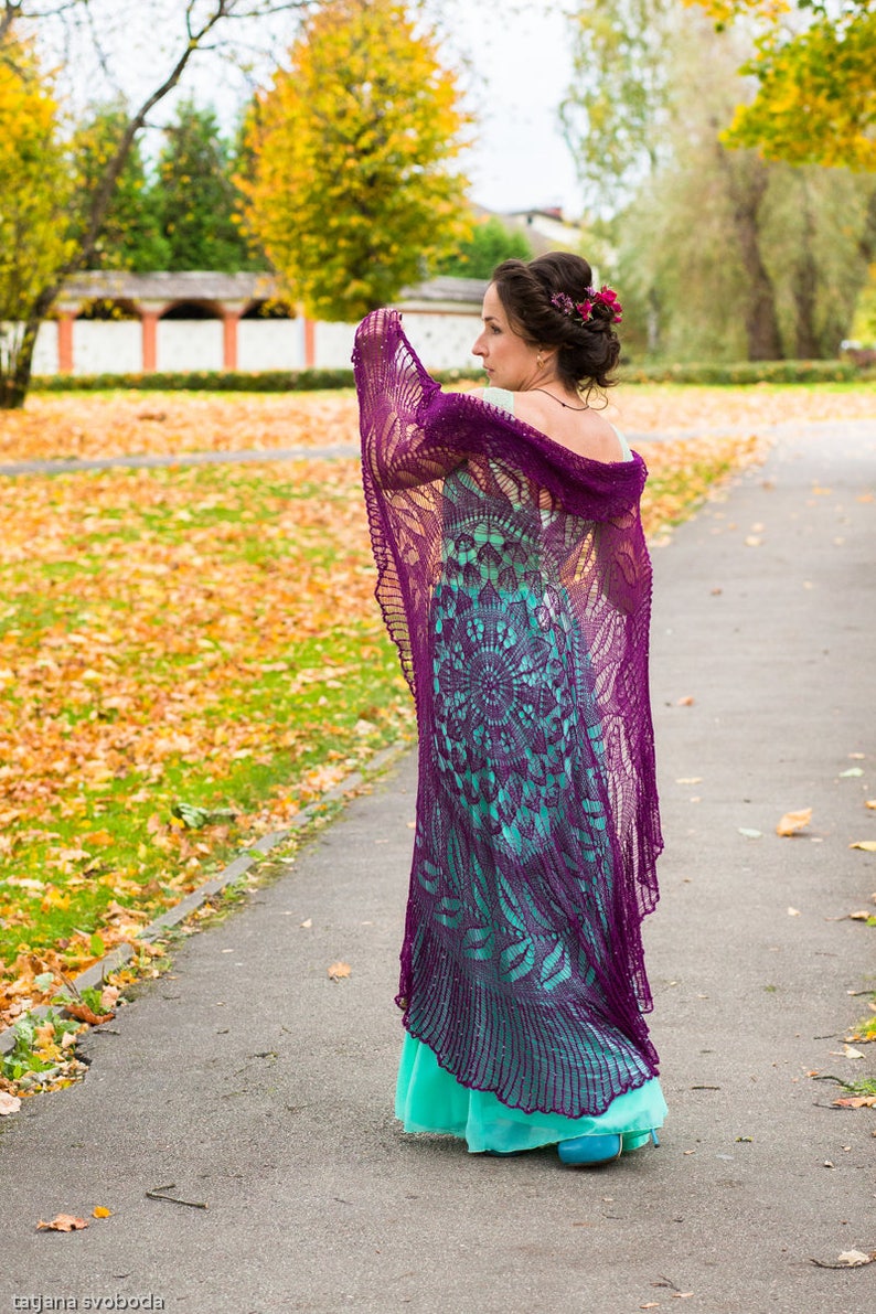 knitted shawl wedding