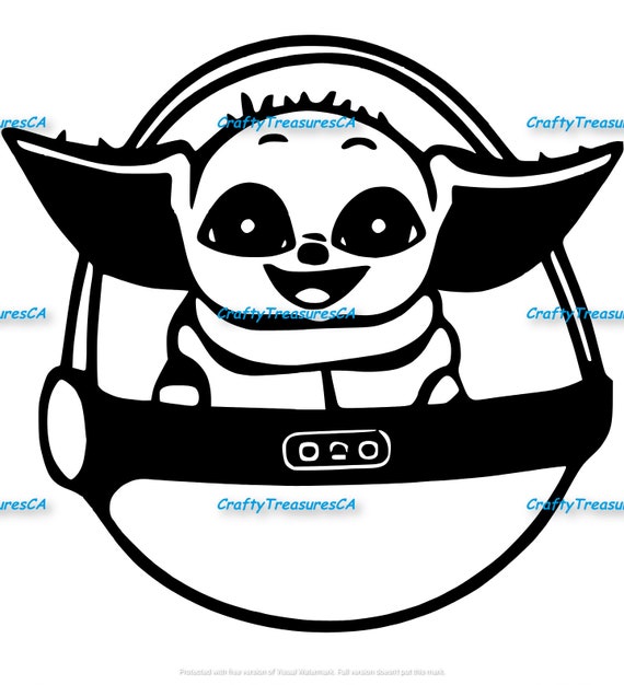 Download Free Baby Yoda Instant Download Svg For Cricut Machine Etsy SVG Cut Files