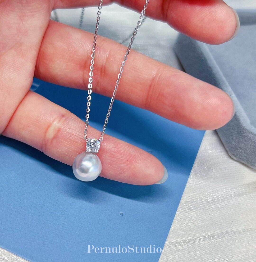 8-8.5mm | AAA | Akoya Pearl Pendant | Japanese Natural