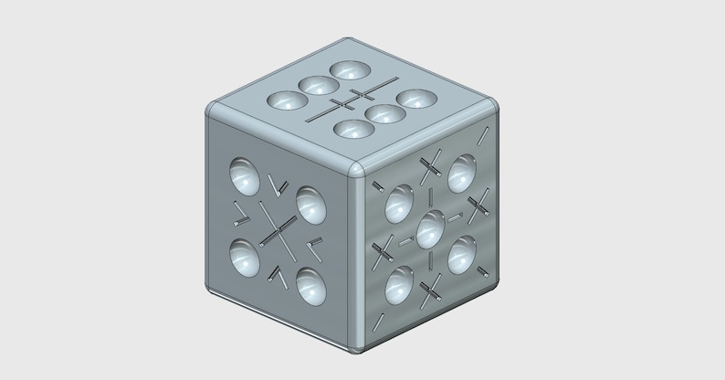 Cult of the Lamb Knucklebones die 3d model stl image 2