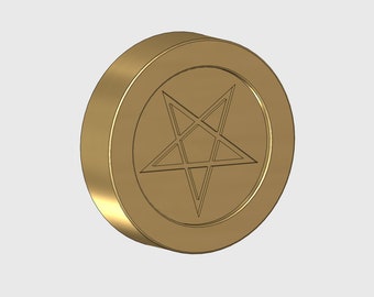 Kult des Lammes Gold Münze 3D Modell Stl