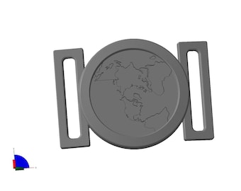 SEAF belt buckle 3d print file stl