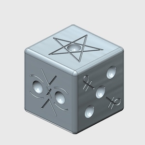Cult of the Lamb Knucklebones die 3d model stl