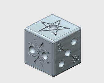 Cult of the Lamb Knucklebones die 3d model stl