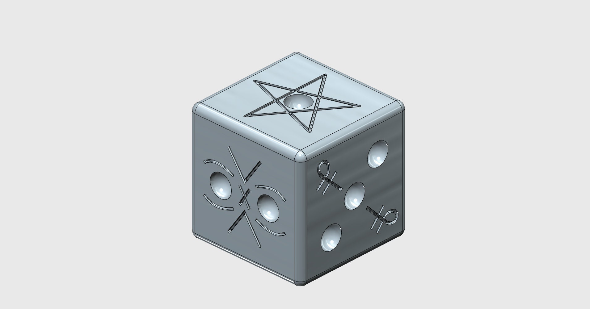 Cult of the Lamb Knucklebones die 3d model stl
