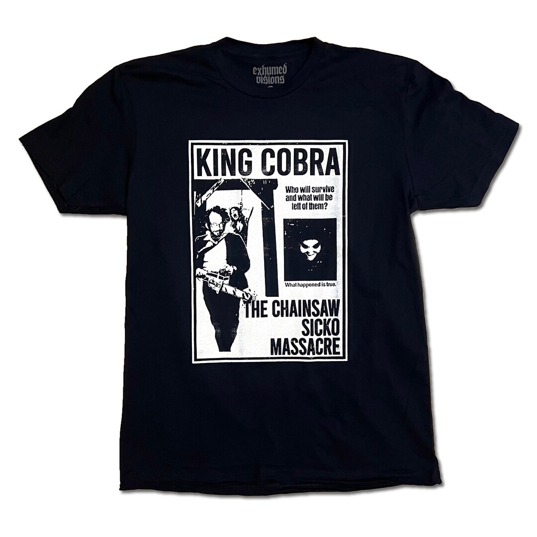 CHAINSAW SICKO MASSACRE Screen Printed T Shirt Kingcobrajfs CHAINSAW SICKO MASSACRE Screen Printed T Shirt Kingcobrajfs