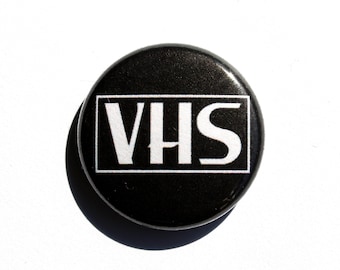 VHS Logo - Classic Logo - 1" Pinback Button