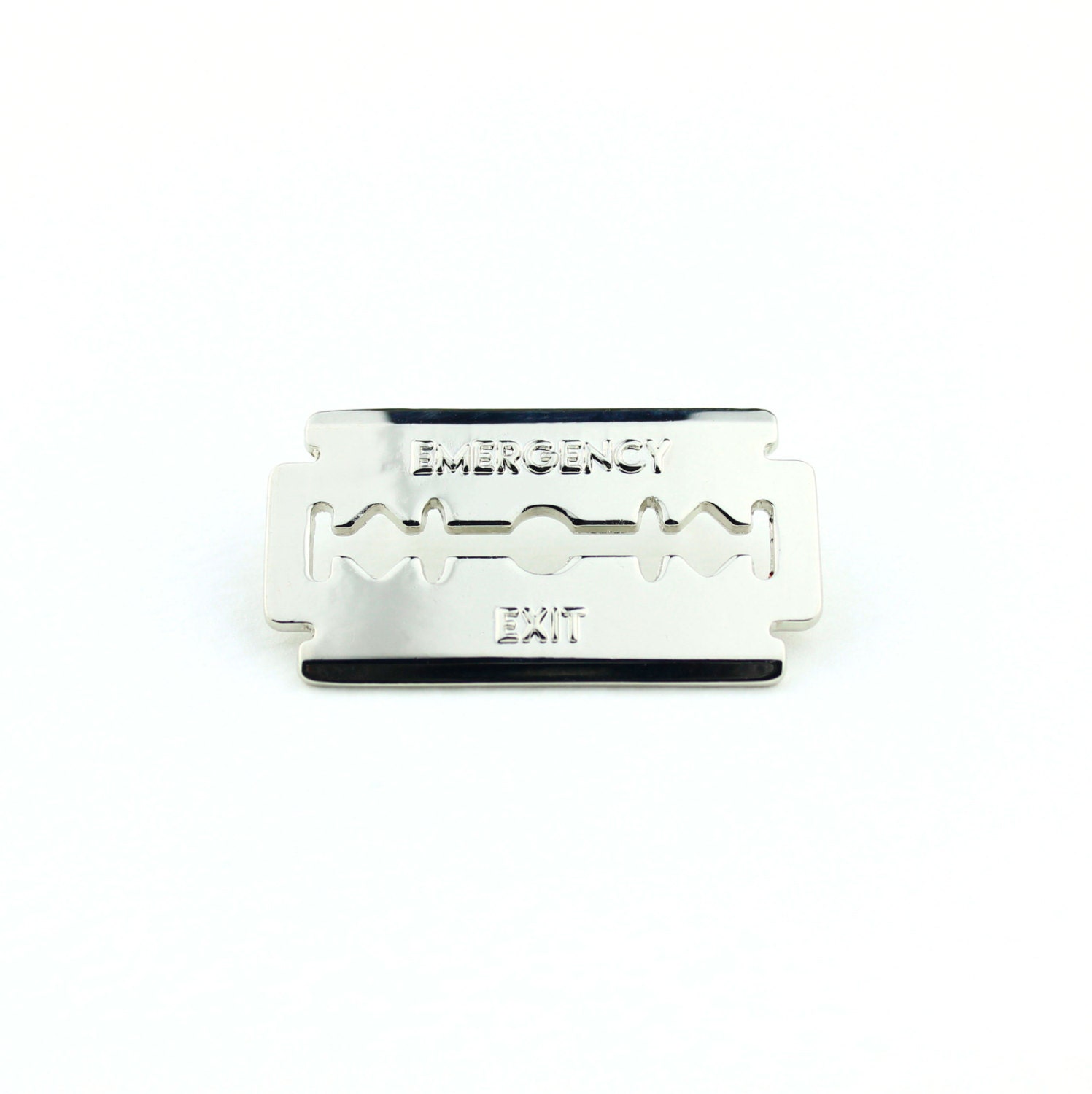 Emergency Exit Razor Blade 1.5 Die Pressed Lapel Pin Etsy
