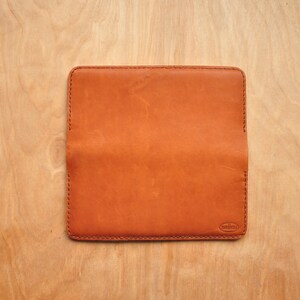 Cartera de mujer Treibholz / Chocolate oscuro y cuero bronceado / Minimalista / Simple / Señoras embrague / bolso imagen 7