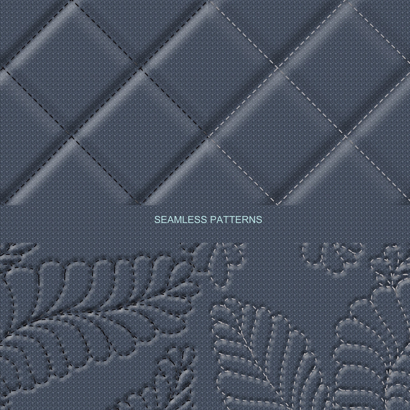 Seamless Quilt Stitch Overlays - 18 Stitch Designs - Etsy