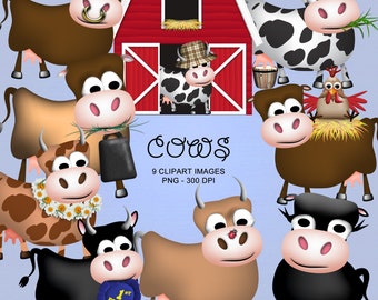 Cows - PNG clipart