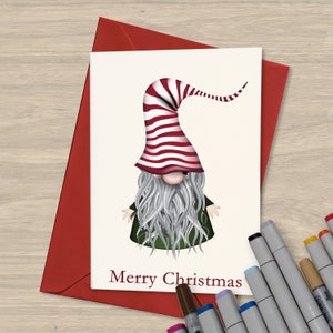 9 Scandinavian Christmas Gnomes, Tomte, Nisse, Santa, Elf - Clipart ...