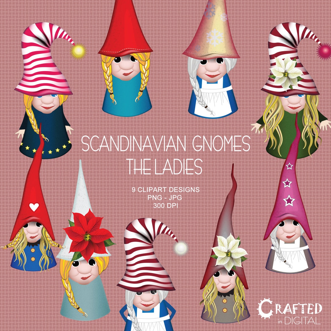 Scandinavian Christmas Girl Gnomes Tomte Nisse Santa Elf Etsy 日本