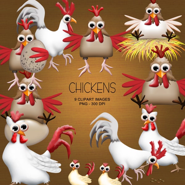 Chickens Clipart Collection - Chickens PNG