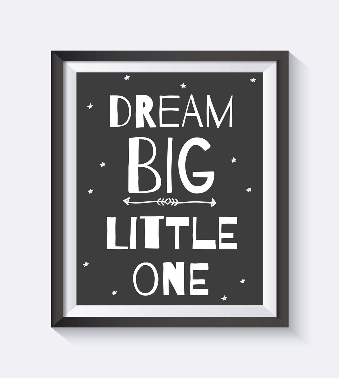 Dream Big Wall Art Nursery Wall Art Star Art Word Art Etsy
