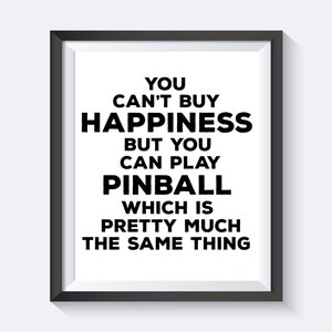 Pinball Print, Pinball, Play Pinball, Pinball Wall Print, Arcade Games, Game Room Art, Man Cave, Woman Cave,  Digital Print Wall Art