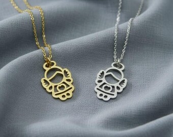 Angel Necklace, Guardian Angel Pendant, Gold or Silver Angel Charm, Birthday Gift for Girl, Bridesmaid Necklace, Dainty Angel Jewelry