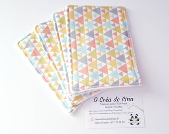 ZD 4 geometric printed cotton Microfiber wipes.